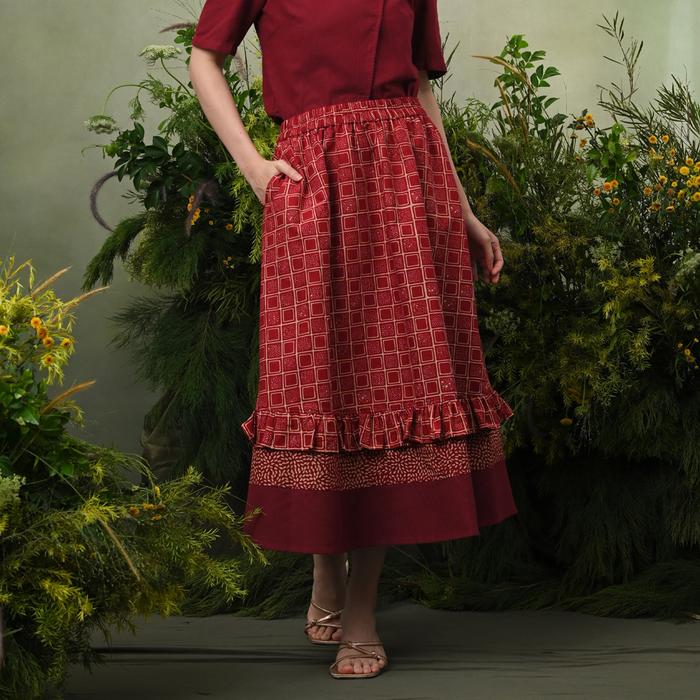 Gambar NONA RARA - Runa Garut Harmoni P0668, Rok batik wanita modern - ALL SIZE dari Nona Rara Batik Kota Administrasi Jakarta Timur Tokopedia