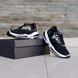 Sepatu Sneakers Olah Raga Lari Anak VANDERZU Unisex Hitam ft Putih ft Orange Ft Abu  untuk cewek dan cowok Umur 6 sampai 14 tahun Ukuran 33 - 37 gratis ongkir dan free BOX