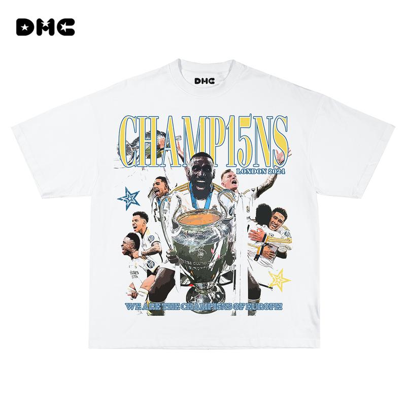 DMC Real Madrid "CHAMP15NS" Soccer Oversized T-Shirt 0