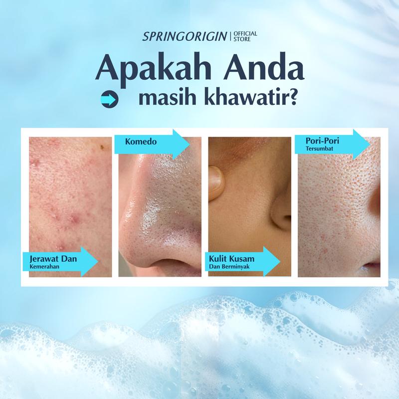 【BD】SpringOrigin | Pembersih Wajah dengan Asam Laktobionat – Membersihkan Lembut & Mendalam, Menyamarkan Pori, Cocok untuk Semua Jenis Kulit 1