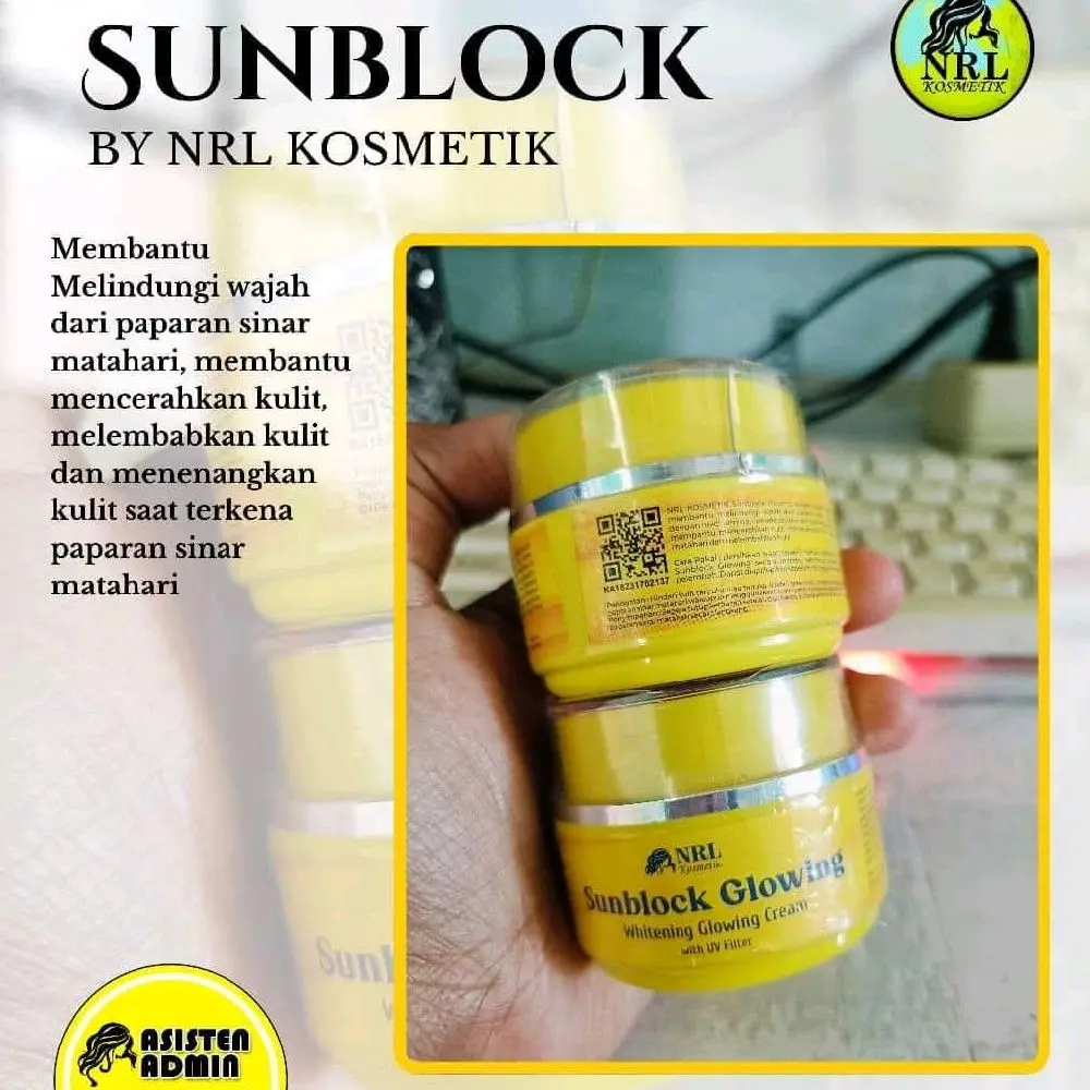 [ Pembelian 1 pcs ] Sunblok NRL BPOM pelindung sinar UV