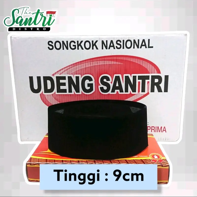 PECI SONGKOK NASIONAL Plolos Hitam Bahan Bludru 1