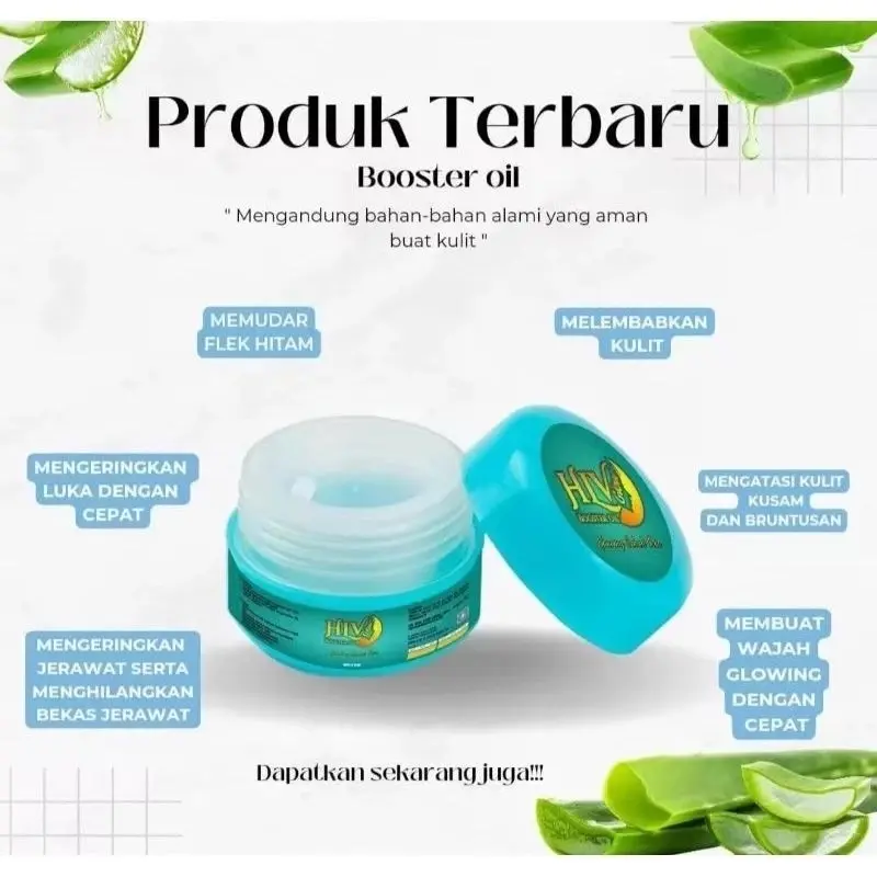 ￼BELI 1 GRATIS 1 HLV GLOW BOOSTER OIL / SEKALI OLES LANGSUNG GLOWING