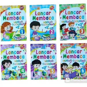1 Paket Buku Lancar Membaca Tanpa Mengeja Isi 6 Jilid TAH Full Collor Untuk Anak