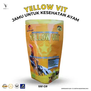 YELLOW VIT 100gr - Herbal Jamu Ayam - BN untuk Imunitas dan Nafsu Makan Jamu Serbuk Herbal