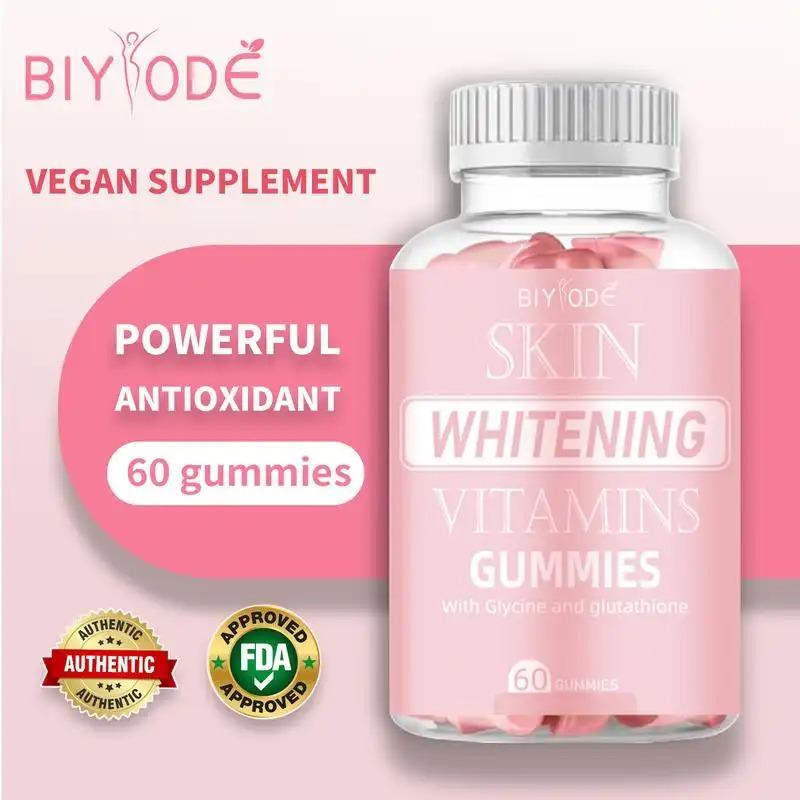 BIYODE Extra Strength Gluta Gummy 60pcs - Daily Whitening Supplement for  Women & Men