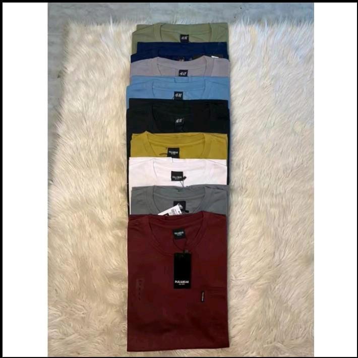 4 pcs 100 ribu |  kaos poket saku |pria /wanita RENDOM WARNA  |lengan pendek santai|  kaos polos  Semi Katun Baju Oblong Distro Dewasa  t-shirt 1