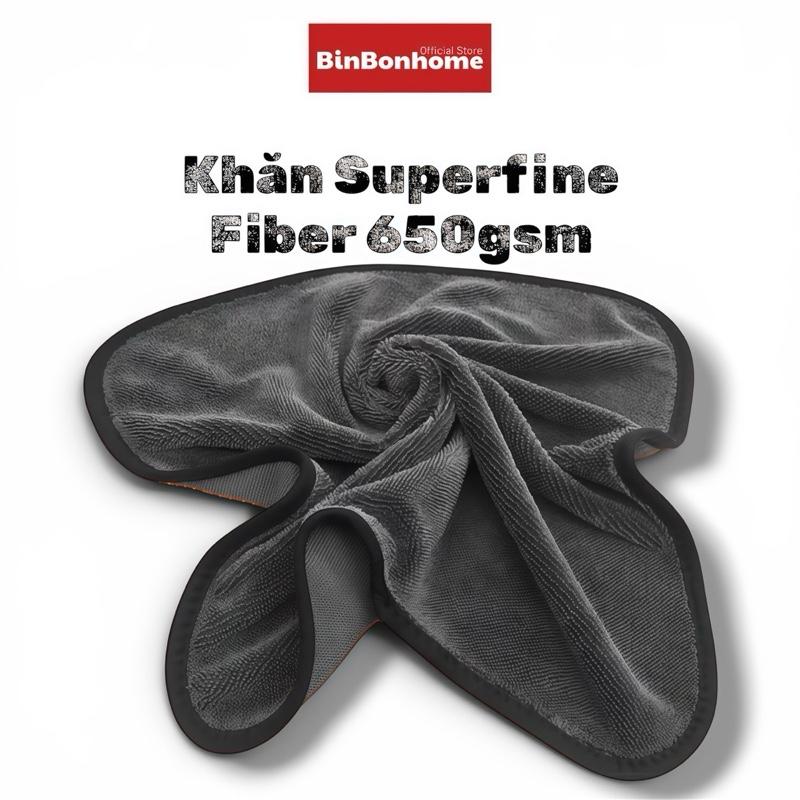 Khăn Superfine Fiber 650gsm - Siêu Thấm Hút - Khăn Lau Đa Năng Cao Cấp