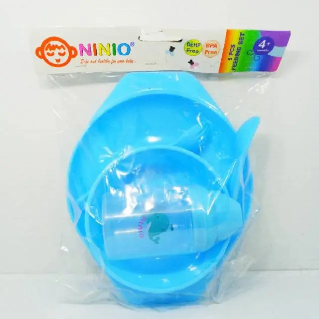 Ninio Set Tempat Makan Bayi 5in1 | Isi 5 pcs Peralatan Makan Bayi 2