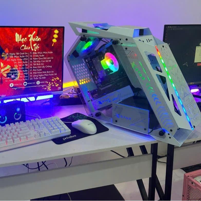 Bộ PC Vỏ Robot  16g 1060 Dùng Văn Phòng Chơi Game Mượt Đủ 3 Màu Hồng Trắng Đen may  tinh bộ  máy pc gaming tính nguyen thuan computer dep nhân quoc huy maytinh phụng tiên thuỷ vi cây duy trí komputer vitinh dàn xịn vanphong hà phan full