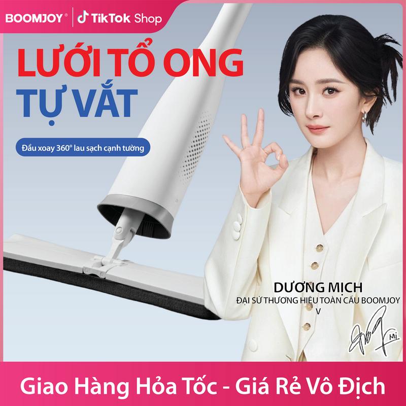  BOOMJOY Cây Lau Nhà Lưới Tổ Ong Tự Vắt F-66 Siêu Tiện Lợi Đầu Lau Xoay 360 Độ & Dài 38cm Giao Hàng Nhanh Giá Rẻ Vô Địch 
