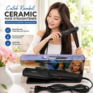 Catokan Rambut Toymei NHC-522 Ceramic Hair Straightener 35W Plat Keramik Rambut 220V Catok Pelurus