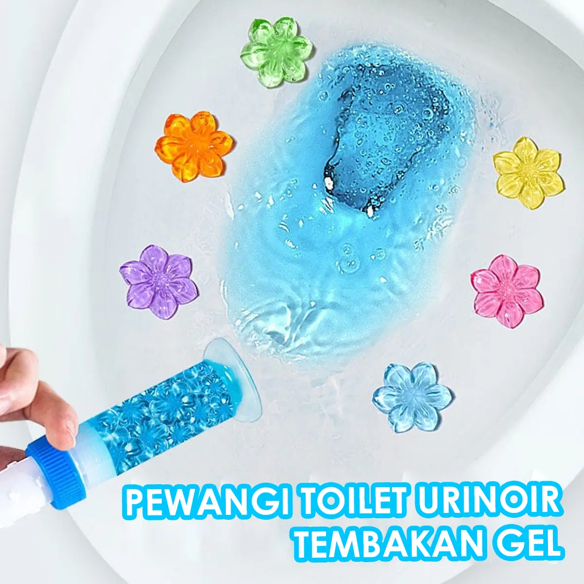 Tembakan Gel Pewangi Toilet Sabun Jelly Pengharum Urinoir Pembersih Kamar Mandi Wangi