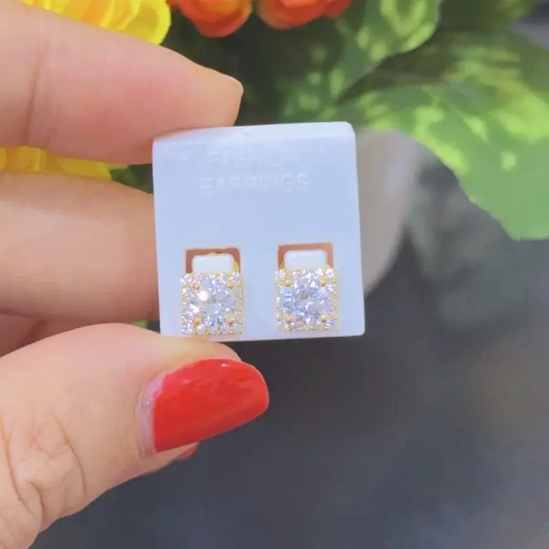 Bông tai hội M23 Không đen bền màu thiết kế lovely Thích hợp chị em đeo thêm xinh Voi khuyên