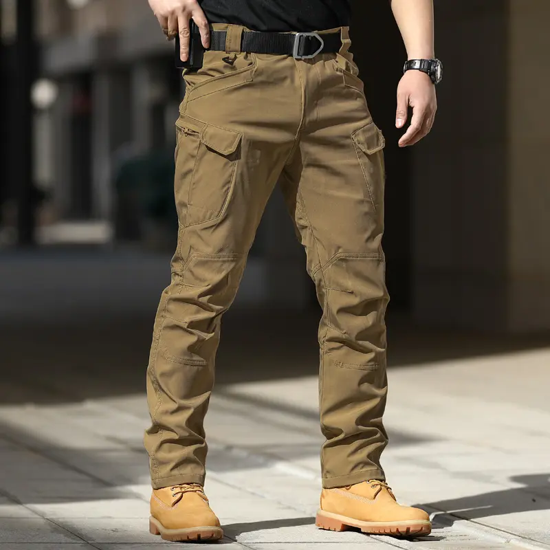 Thoshine-cargo pants for men, tactical outdoor pants, with pockets, brands