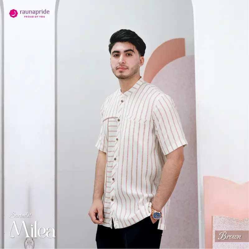 Rauna Pride Baju Keluarga Muslim Sarimbit Milea Brown Rauna Collection Set Gamis Koko Muslim Baju Couple Keluarga Muslim Setelan Keluarga Lebaran 7