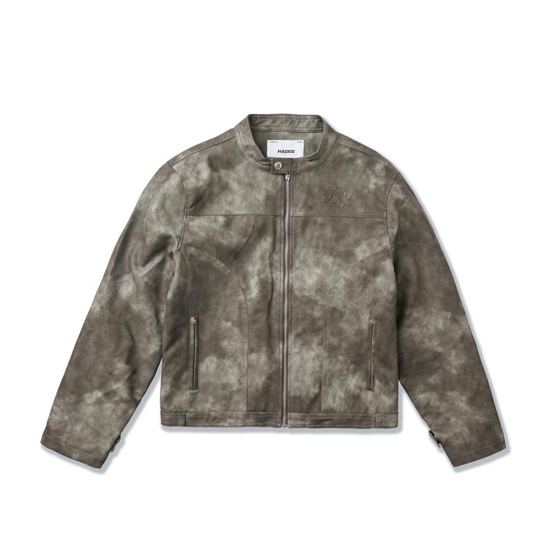 HADES BLACK WAX BIKER JACKET - HADES BRAND CHÍNH HÃNG ÁO KHOÁC DA UNISEX