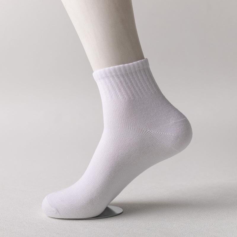 Product Introduction of 5 Pairs Popular Spring And Summer Men's Sports Socks Thin Comfortable Breathable Wear-resistant Polyester Socks Wholesale Size 38-43 11