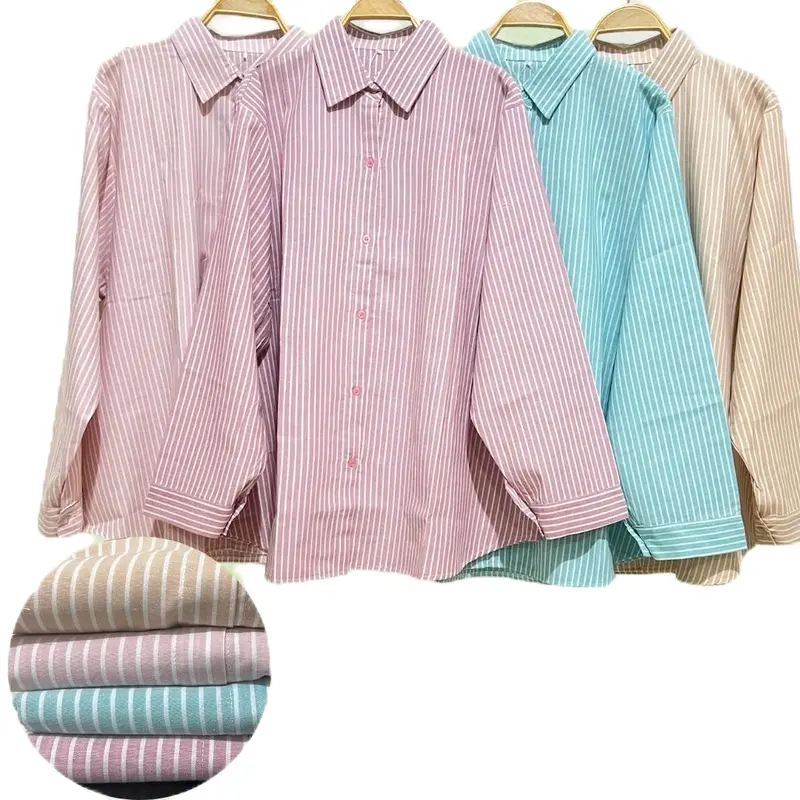 atasan terbaru atasan terlaris atasan motif salur ama motif kotak kotak bahan adem nyaman dpakai 2