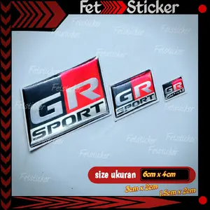Emblem Timbul GR SPORT / Emblem Bagasi GR SPORT / Emblem Stir  GR SPORT Emblem Toyota