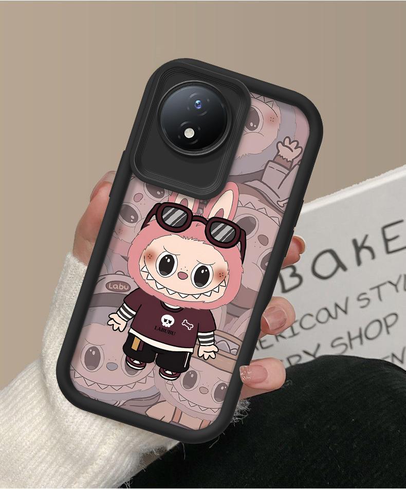 Product Introduction of Untuk VIVO Y02 Y02T Y02A Y02S Labubu Casing Jual panas Casing lembut untuk ponsel Bahan silikon Gaya baruKasus TPU Anti gores Kamera Cakupan Penuh Tahan benturan Kepala Kacamata Malaikat Kotak Pelindung Ponsel 11