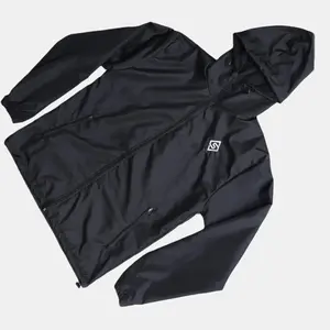 SSONE - Jaket Parasut Anak Laki-Laki Perempuan Hoodie Anti Air 85% Model Simple Bordir