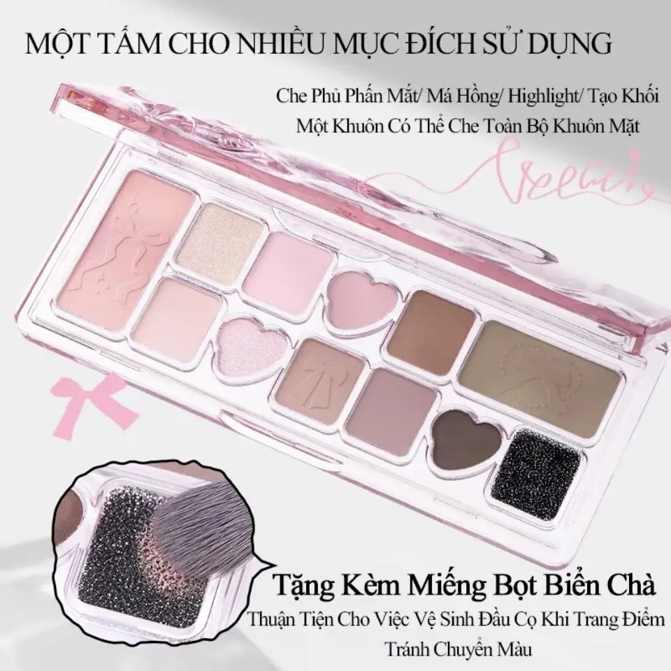 Đĩa Phấn Mắt, VEECCI, Bảng Màu Mười Một Tưởng Tượng, Chỉ Có Vốn, Lâu Trôi, Nhiều Màu, Trang Điểm, Ánh Ngọc Trai, Để Trang Điểm Mắt