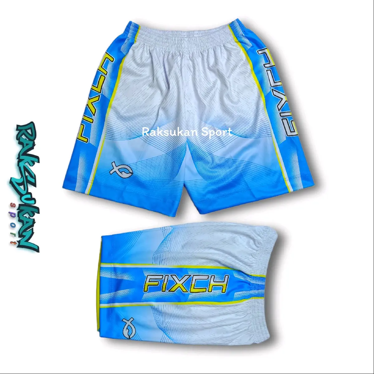 Celana Volly FIXCH Celana Voli Full Printing Bahan Lotto Tebal Celana Sport