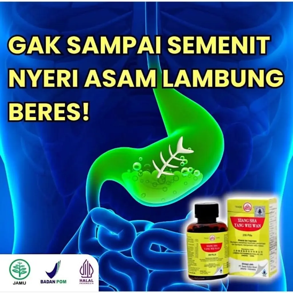 ( COD ) PILL ASAM LAMBUNG MENAHUN DEWASA CINA BPOM XIANG SHA YANG WEI WAN ORIGINAL