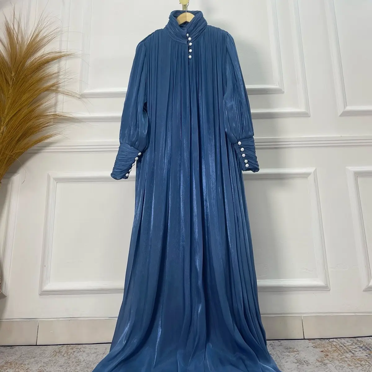 {BASIC TURKI} ROSEA BASIC DRESS Kancing Rose Organza Muslimah Nyaman Adem Ringan Abaya Turki Polos Cantik Mewah Pesta Kaftan Formal Panjang Gamis Kondangan Gaun Lebaran dress  muslimah  Simple Katun baju 2025