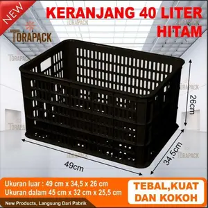 KERANJANG INDUSTRI/KRAT INDUSTRI / KERANJANG MBG / KERANJANG BINATU LAUNDRY/ KERANJANG PAKAIAN / KERANJANG SAYUR BUAH / KERANJANG PERKAKAS /40 LITER