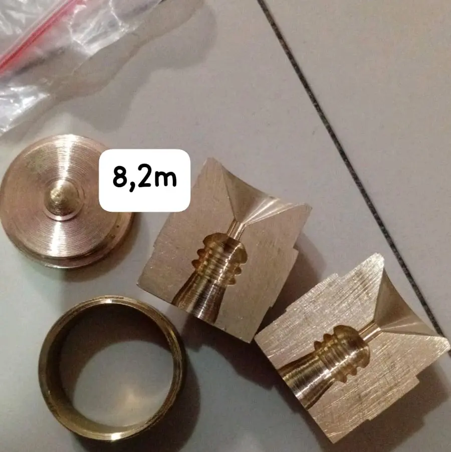 alat cetak manual berkualitas dari bahan kuningan cetakan 8,2 mm