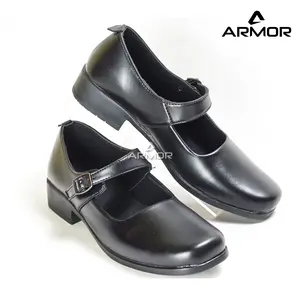 Sepatu Wanita Pantofel Paskibra Heels Pantopel Formal Cewek Sekolah Hitam Doff Oxford Shoes premium - Kerja