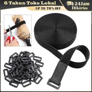 5M/10M Velcro Cable Tie Organizer / Velcro Strap Cable / Pengikat Kabel Berperekat
