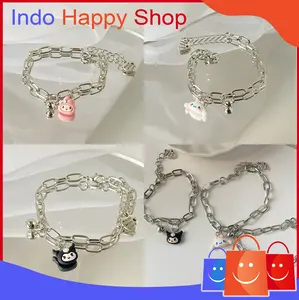 Gelang Rantai Wanita Motif Lucu Gelang Motif Cartoon Perak Bracelets 1144