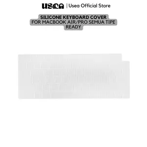 USEA Silicone Keyboard Cover Air Pro M1 M2 M3 M4 Pro / Max 13 13.3 13.6 14 15 15.3 16 Inch 2011 2012 2013 2014 2015 2016 2017 2018 2019 2020 2021 2022 2023 2024 2025 [ A1369 A1466 A1502 A2159 A2338 A2337 A2681 A2442 A2779 A2992 A2485 A2331 ]