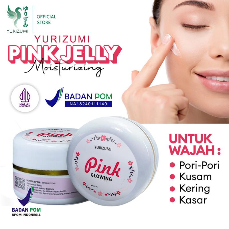 Product Introduction of [BPOM] YURIZUMI Jelly Glowing Pink Cream / Krim Wajah Jelly Glowing Pink Mencerahkan Memutihkan Wajah - 10gr Pencerah 7