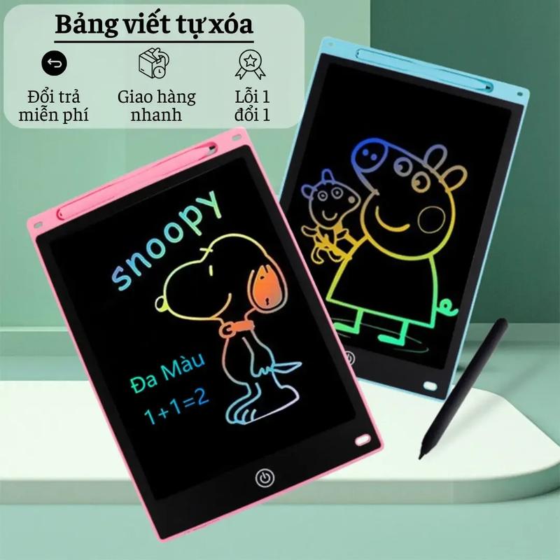 Bảng Viết Tự Xóa LCD 8,5-12-16 Inch - Đồ Chơi Giáo Dục Cho Bé bảng viết được…