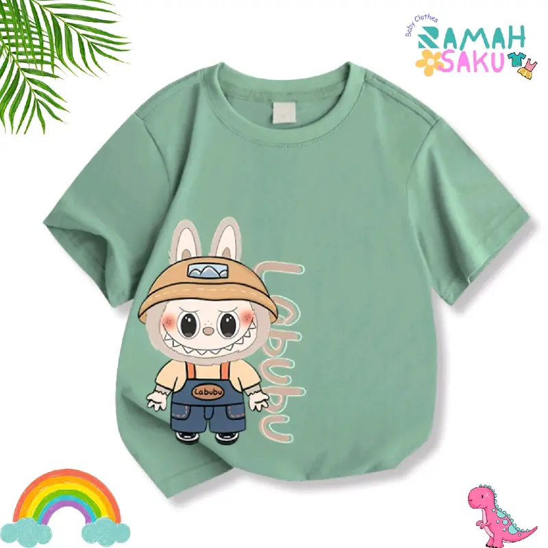 Kaos Anak Motif Labu Labu untuk Usia 3-8 Tahun Laki-Laki Perempuan Fashion Pakaian 2