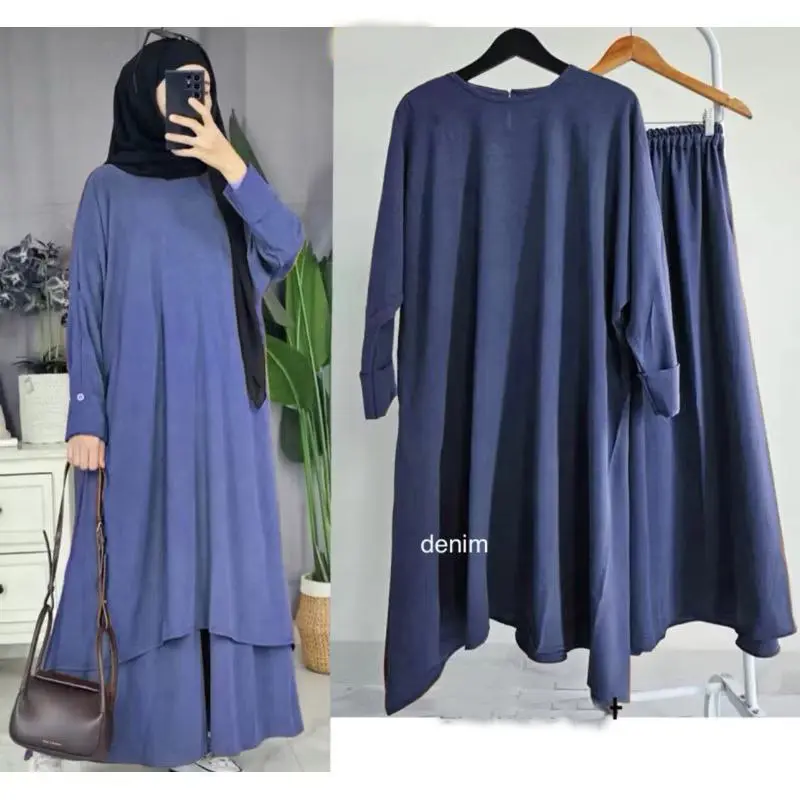 Fatiya Set Abaya Crinkle Airflow premium 1