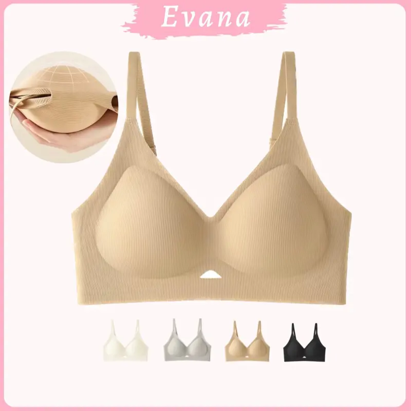 [Mút 1.2cm & 3cm][HÀNG ĐẸP QC] Áo Lót Nữ Nâng Vòng 1 Chất Su Mát, Dáng Giọt Nước Gom Quả Chống Xệ, Bản Lưng To Hạn Chế Ngấn Lưng EVA168