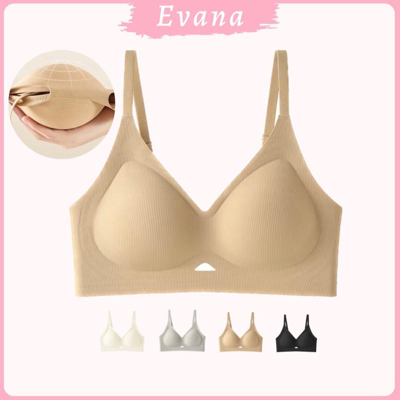 Mút 3cm HÀNG ĐẸP QC Áo Lót Nữ Nâng Vòng 1 Chất Su Mát Dáng Giọt Nước Gom Quả Chống Xệ Bản Lưng To Hạn Chế Ngấn Lưng EVA168