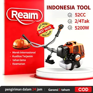 【REAIM】Mesin Potong Rumput 52CC 5200W 2 Tak  10000R/M 1.2L brush cutter 2 tak Gendong Bensin 90 Powerfull Portable Brush Cutter 【Dapatkan hadiah gratis】HONDA TANOSS TESLA SUPRA NISHIKAWA TANAKA FIRMAN