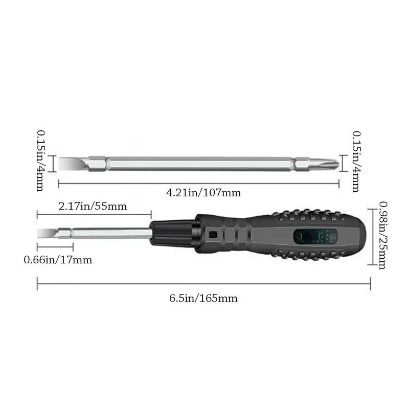 Bút kiểm tra điện, SFBSF, Cảm ứng thông minh với tuốc nơ vít chỉ báo, Cầm Tay / Crossover, Máy Dò Điện Áp Đa Chức Năng Có Thể Tháo Rời Gia Dụng 1