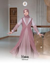 Gambar SARIMBIT RAIHANA & RAIHAN OLD ROSE BY NUBUA - GAMIS DEWASA, S dari Atiya Busana Kab. Pekalongan 4 Tokopedia