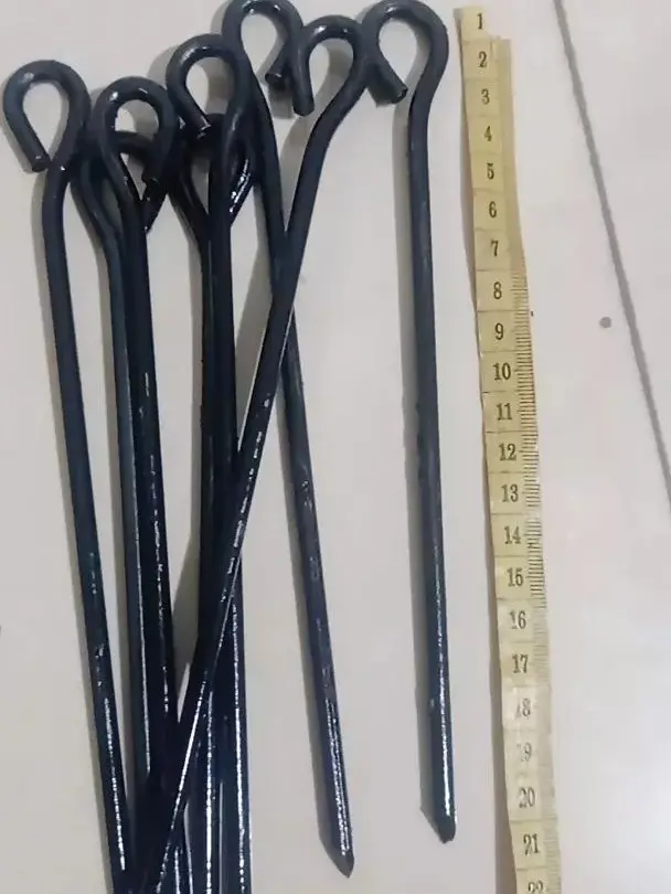 10 Biji Pasak tenda patok besi tenda 20cm harga per 10 biji