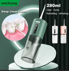 【Ready Stock】Smart Electric Oral Irrigator Water Flosser Dental 280ML Oral Care Dental Scaler Teeth Portable USB Recharge ableeaner