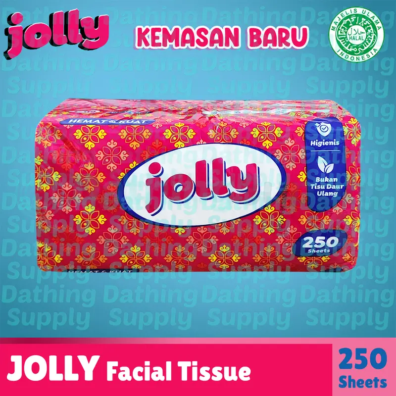 ( PAKET 8 PCS ) Tissue Jolly Facial 250 Sheet by Paseo / Tisu Wajah Berkualitas Harga Terjangkau 4