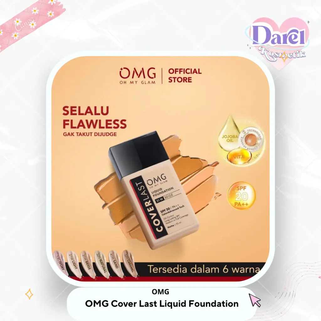 OMG Cover Last Liquid Foundation Concealer Wajah