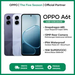[NEW LAUNCH] OPPO A6t (4/64)(4/128)(6/128) - Baterai Besar 6500mAh 15W SUPERVOOC, Snapdragon 685